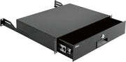 2U Rack Drawer 19 Inch Lockable Steel Server Cabinet Tray