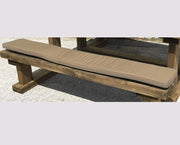 Outdoor Picnic Bench Cushion 150x28cm Showerproof Seat Pad Taupe