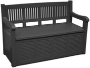 Outdoor Garden Storage Box Large Plastic Deck Box 130cm