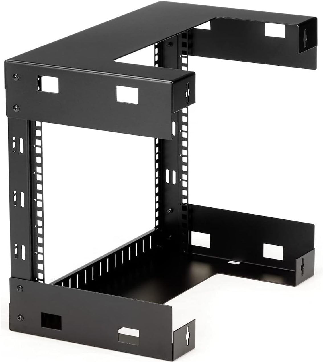 8U 19in Wall Mount Open Frame Network Rack Steel