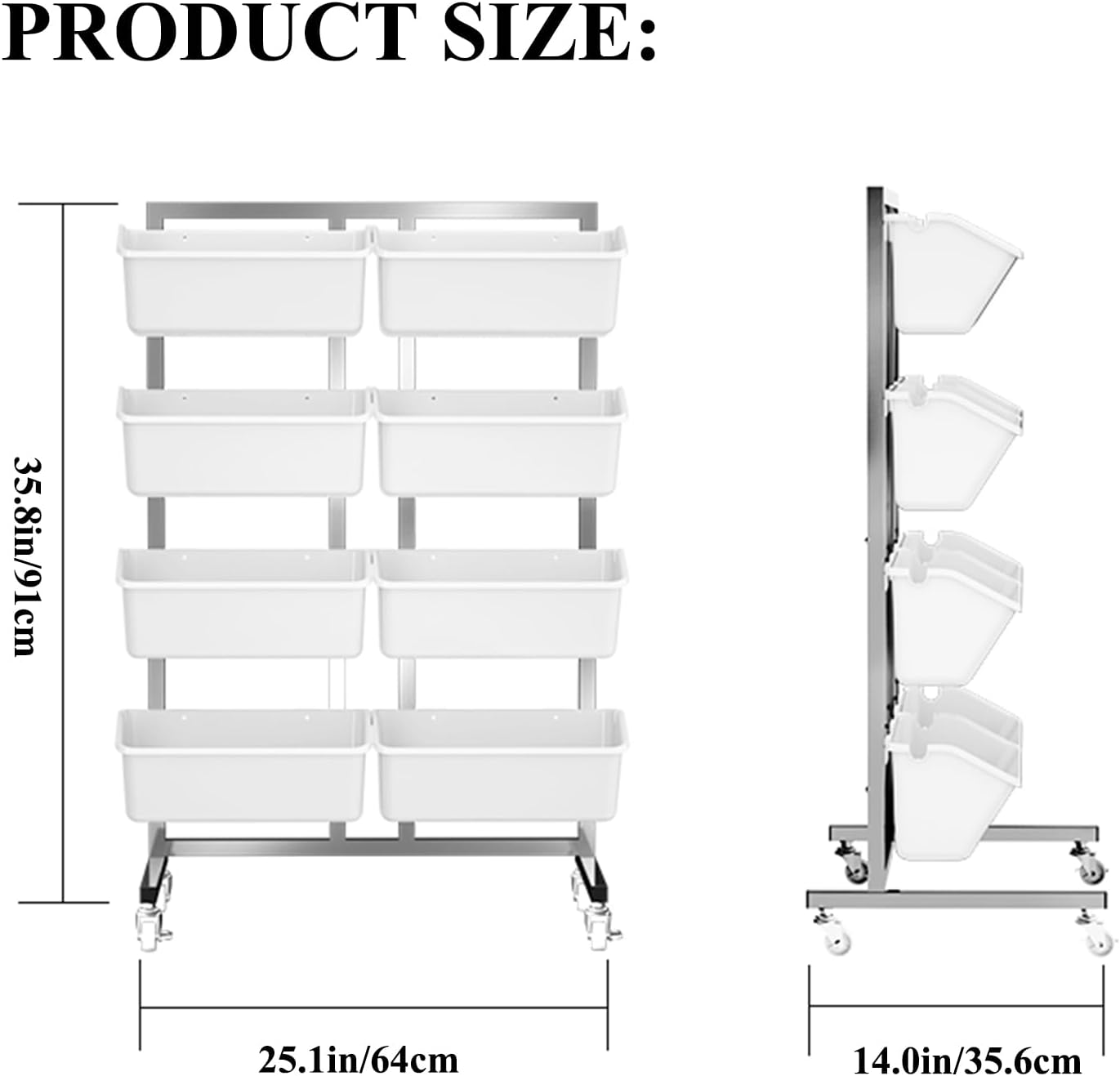 Vertical Hanging Planter Bags 8 Pack Wall Garden Self Watering
