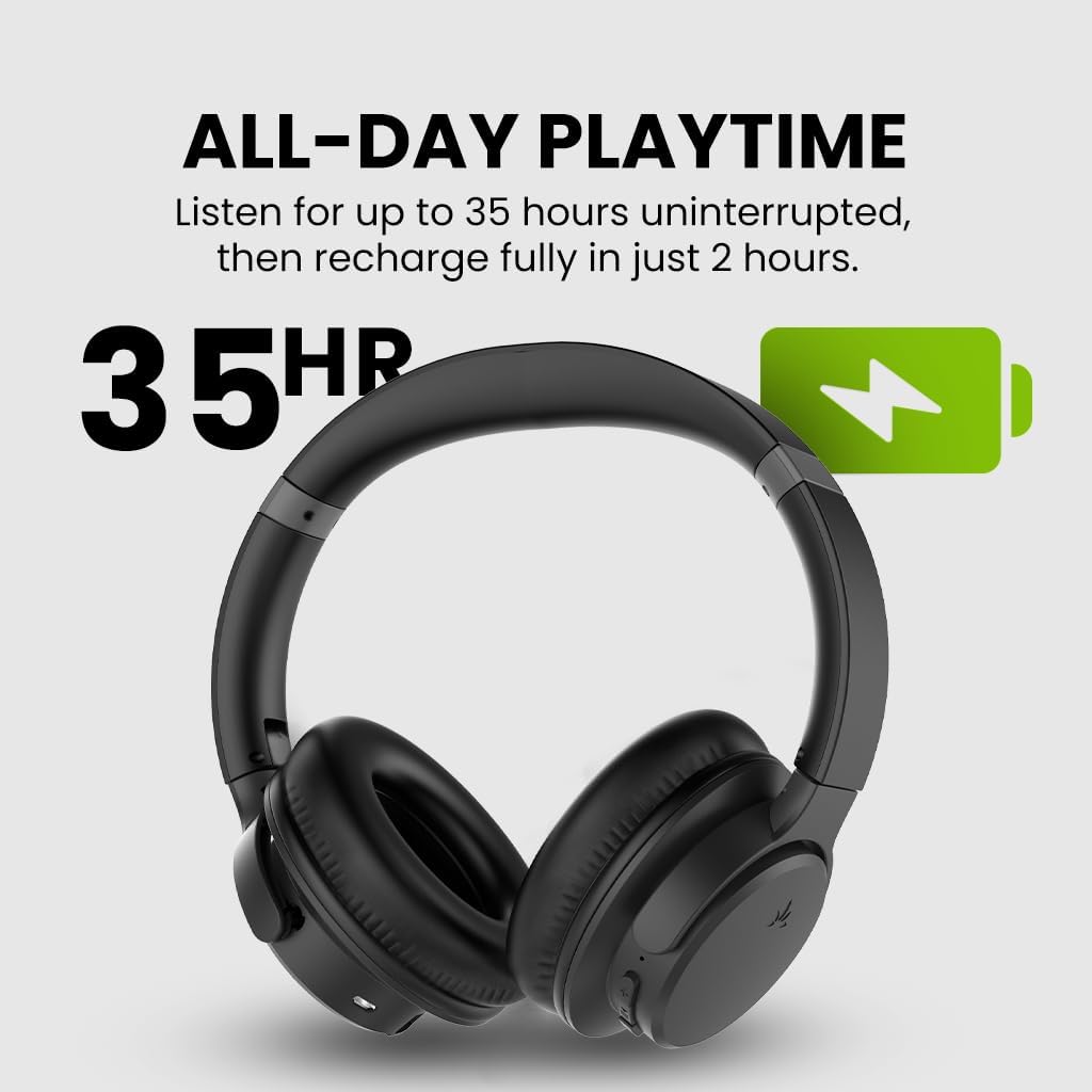 Wireless TV Headphones with Charging Dock 35H Playtime Clear Voice