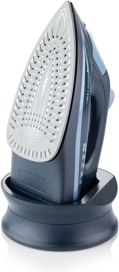 Cordless Steam Iron 2400W Ceramic Soleplate 270ml Tank Charging Base