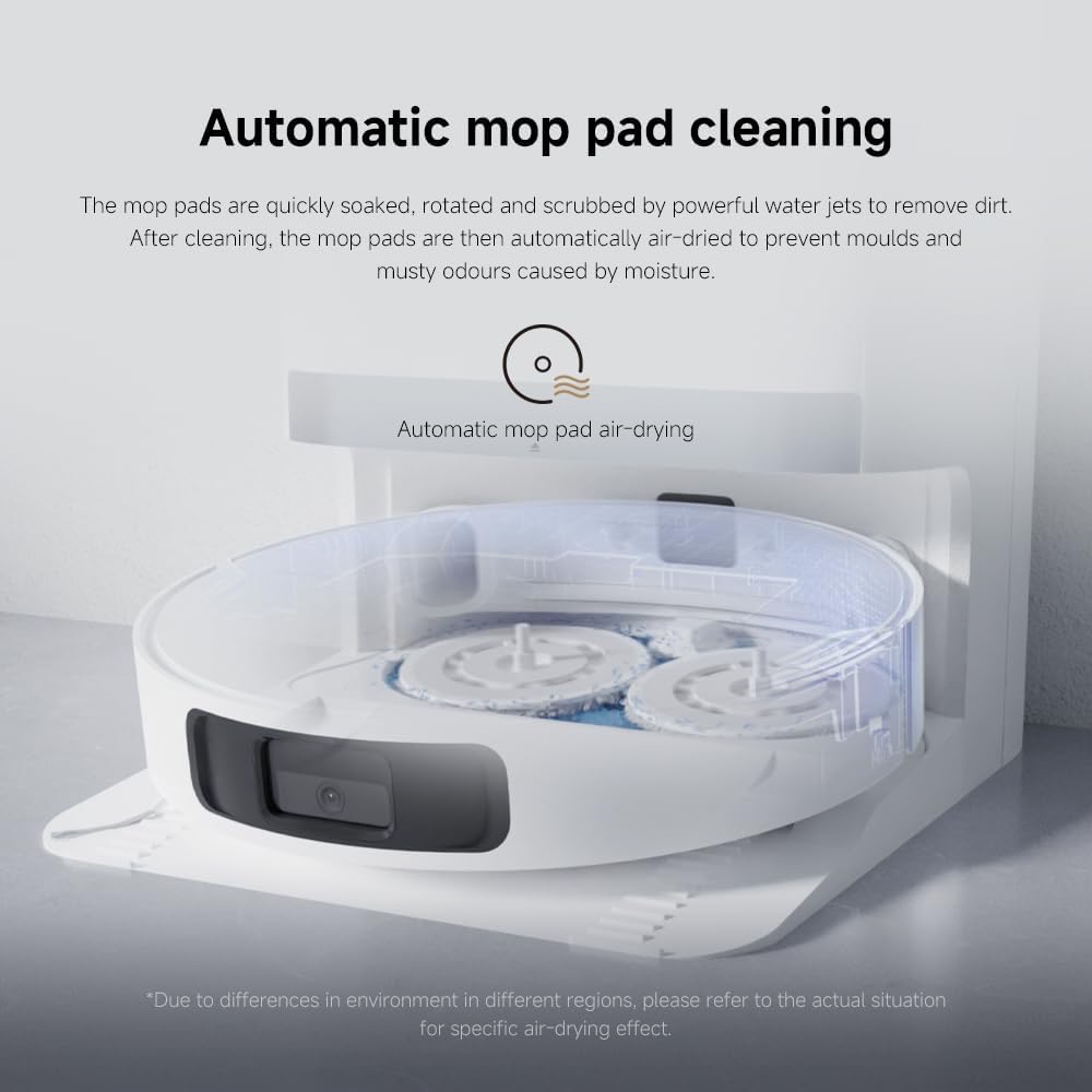 Robot Vacuum Mop Self Empty 6000Pa LiDAR Auto Wash Smart Clean