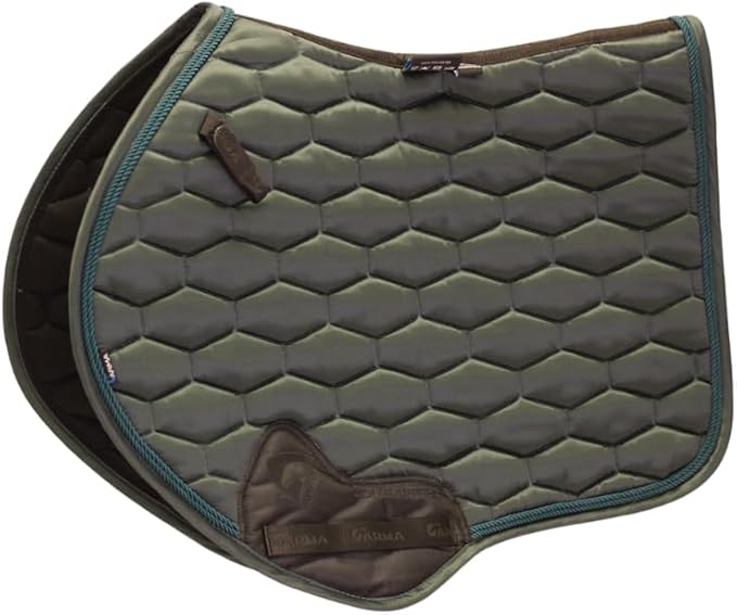 Burgundy Satin Jump Saddle Pad 17 18 Inch Honeycomb Quilted