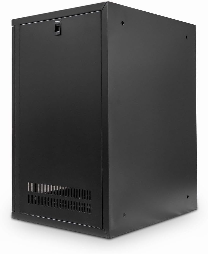 15U Wall Mounted Server Rack Cabinet 19in Glass Door