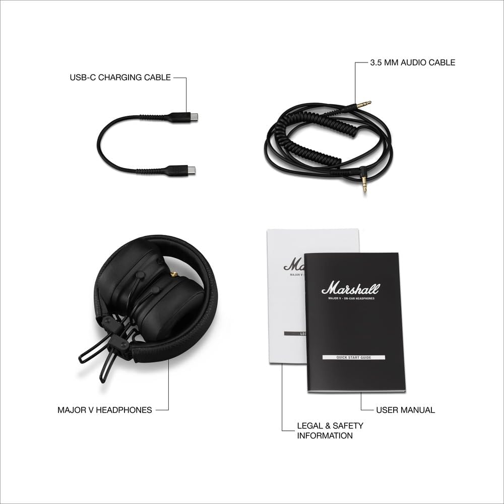 Wireless On Ear Bluetooth Headphones 100H Playtime Foldable Bass
