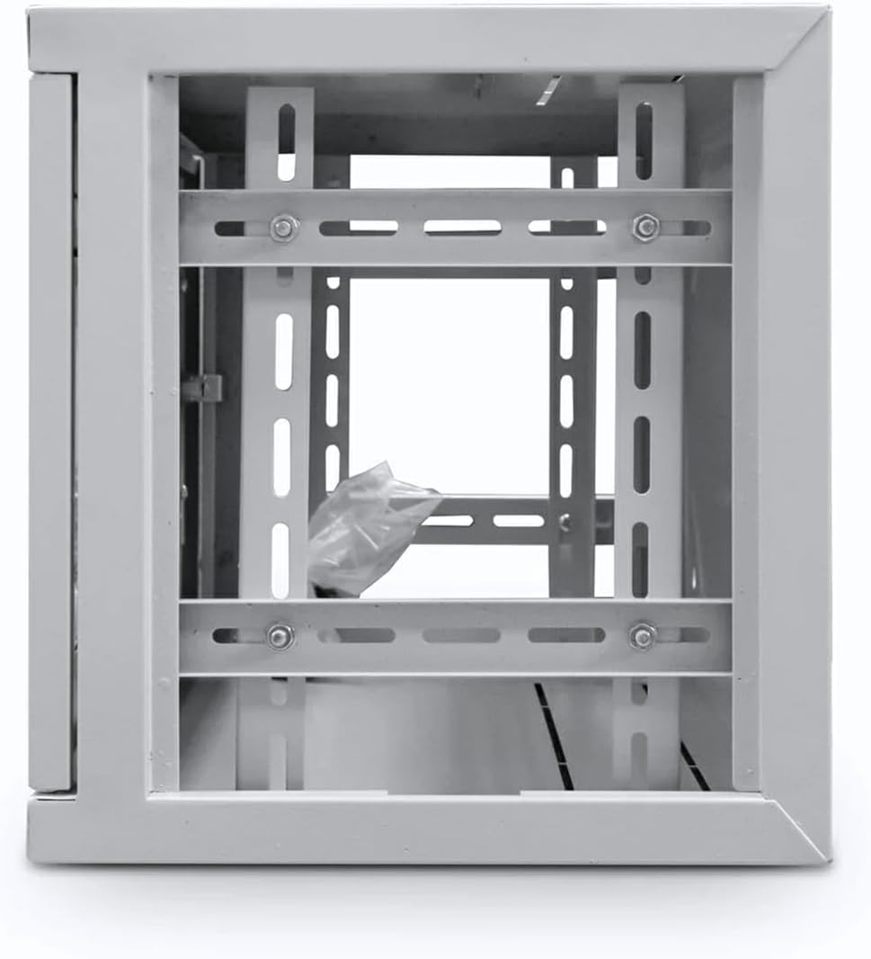 6U 19in Wall Mounted Server Rack Cabinet Glass Door