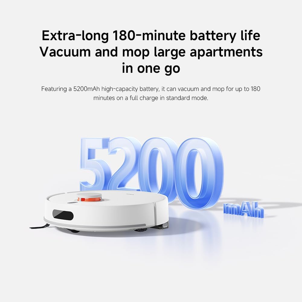 Robot Vacuum Mop 10000Pa Self Empty LiDAR Mapping App Control