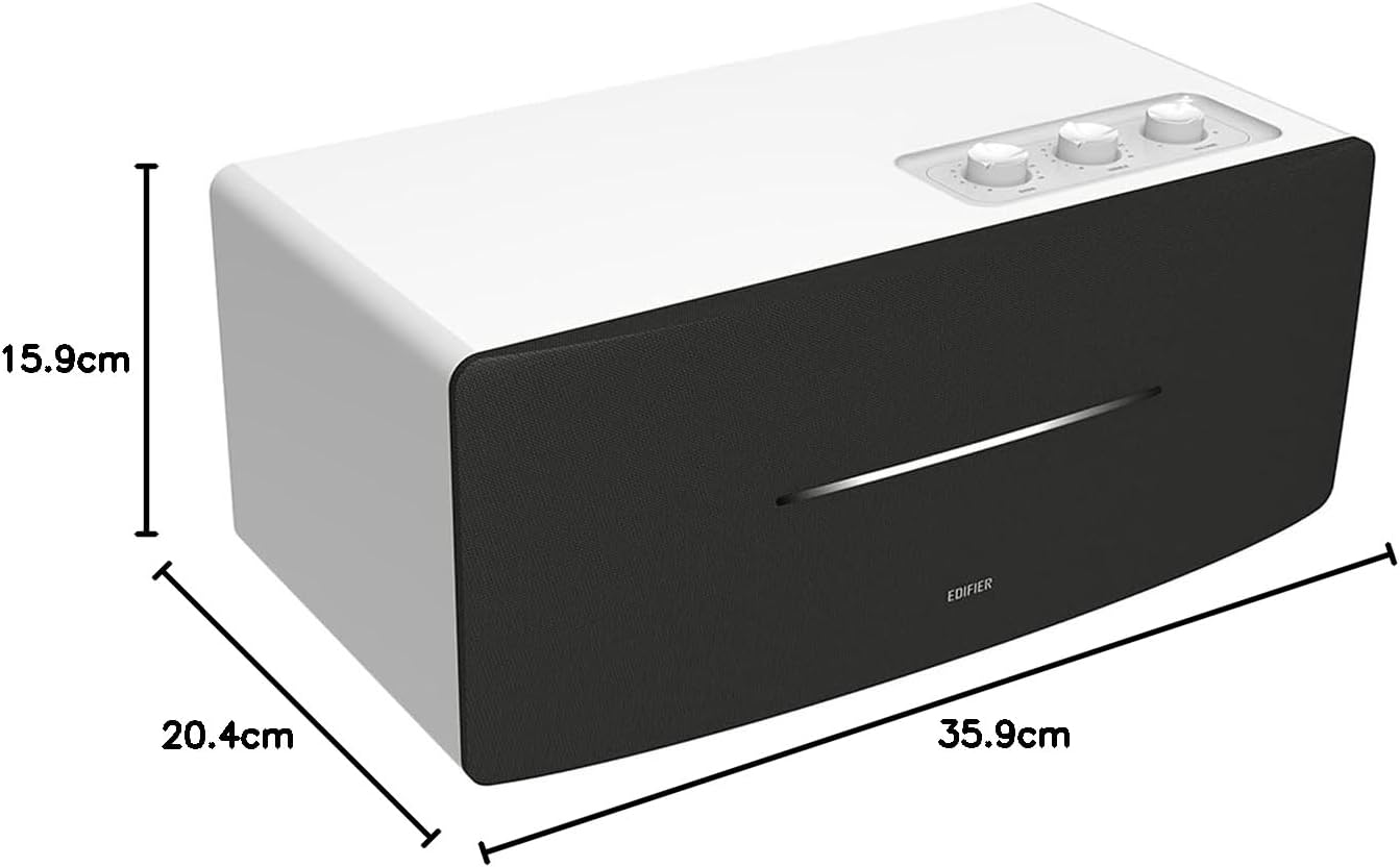 Bookshelf Bluetooth Speaker 70W Stereo Wooden HiFi Desktop