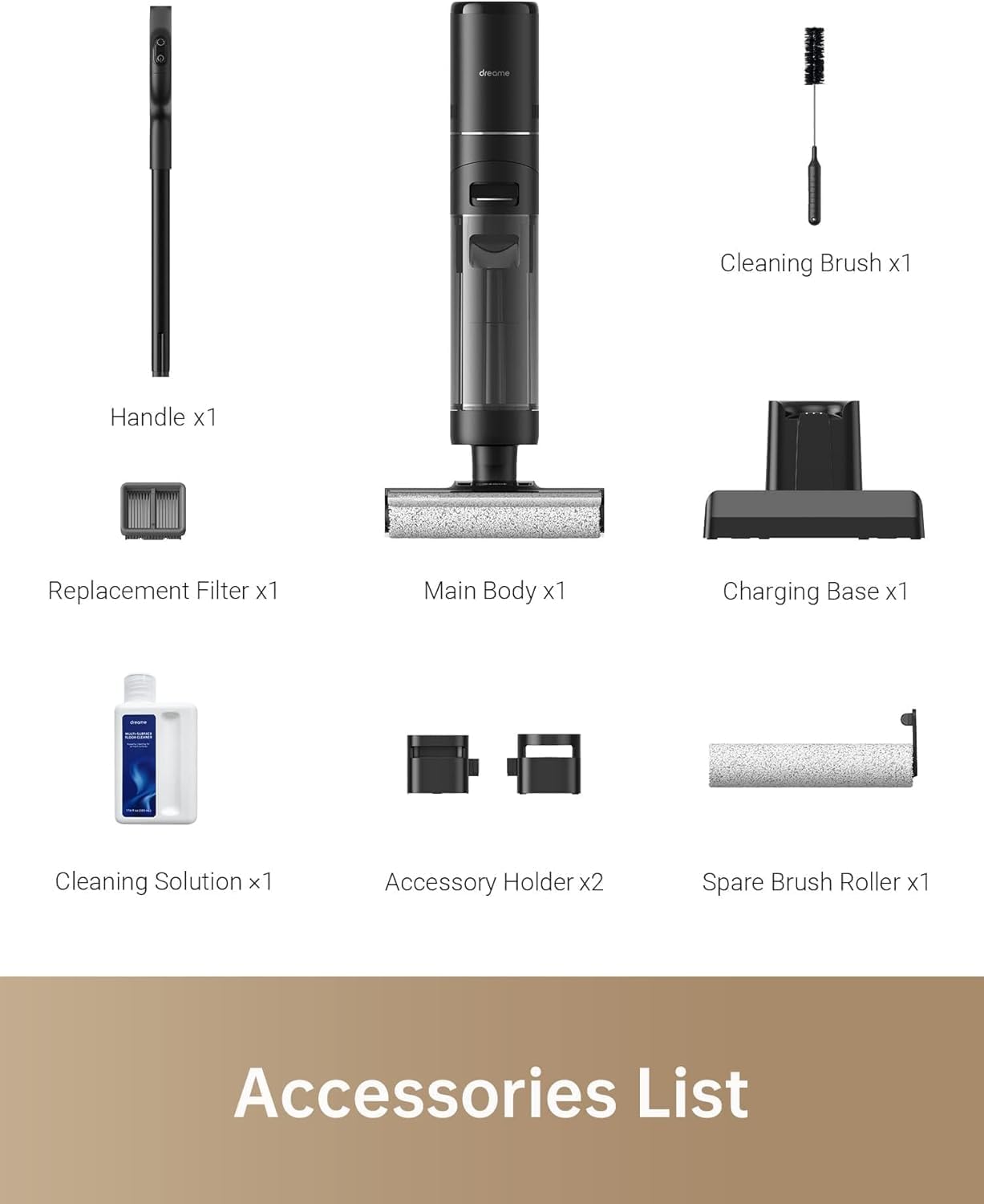 Wet Dry Vacuum Cleaner Cordless Mop Edge Cleaning Hot Air Drying
