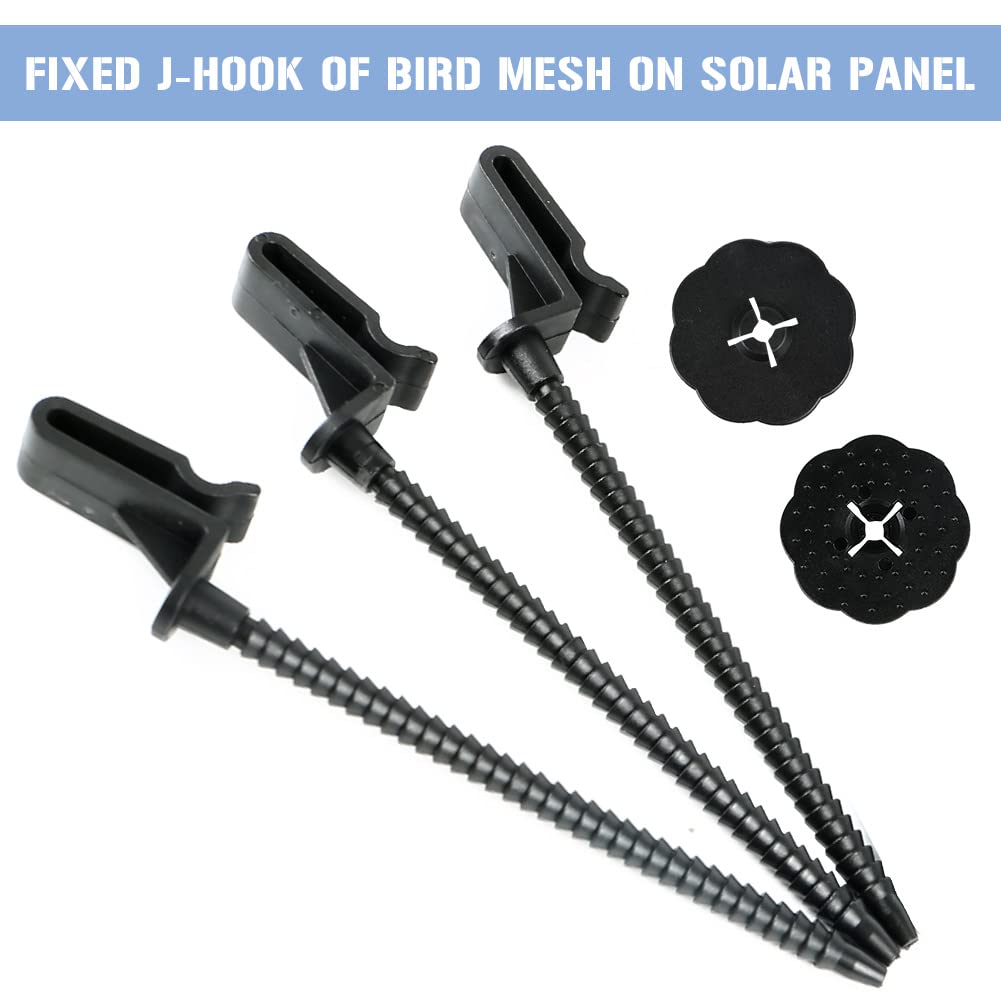 35MM Solar Panel Guard Clips 100 Pack Bird Mesh Fasteners