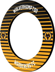 Football Dartboard Surround Yellow Black Rubber Wall Protector