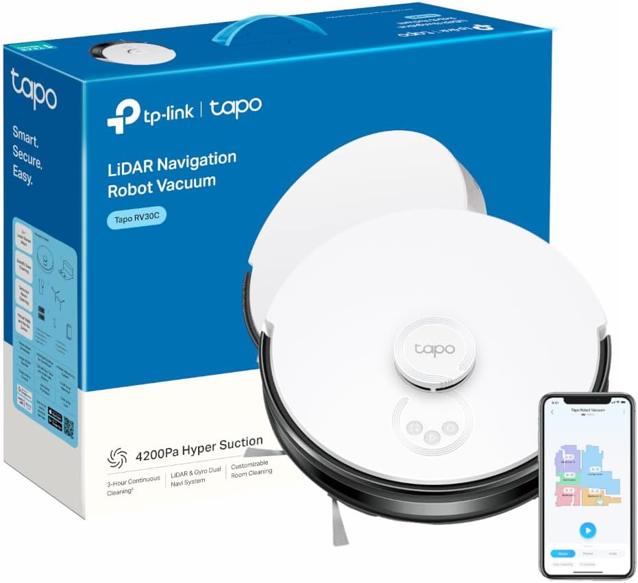 Robot Vacuum Cleaner 4200Pa Suction LiDAR Mapping Self Charging