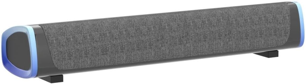 USB Computer Soundbar Speakers RGB LED Desktop PC Laptop