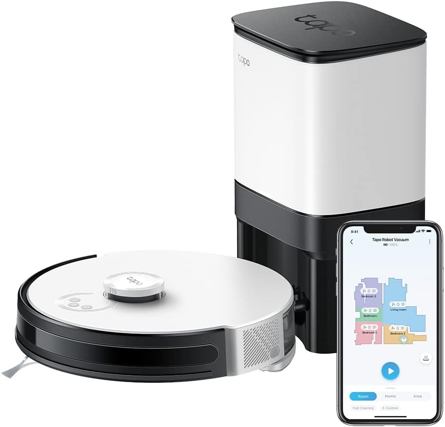 Robot Vacuum Mop 4200Pa Self Empty LiDAR Mapping 70 Days WiFi