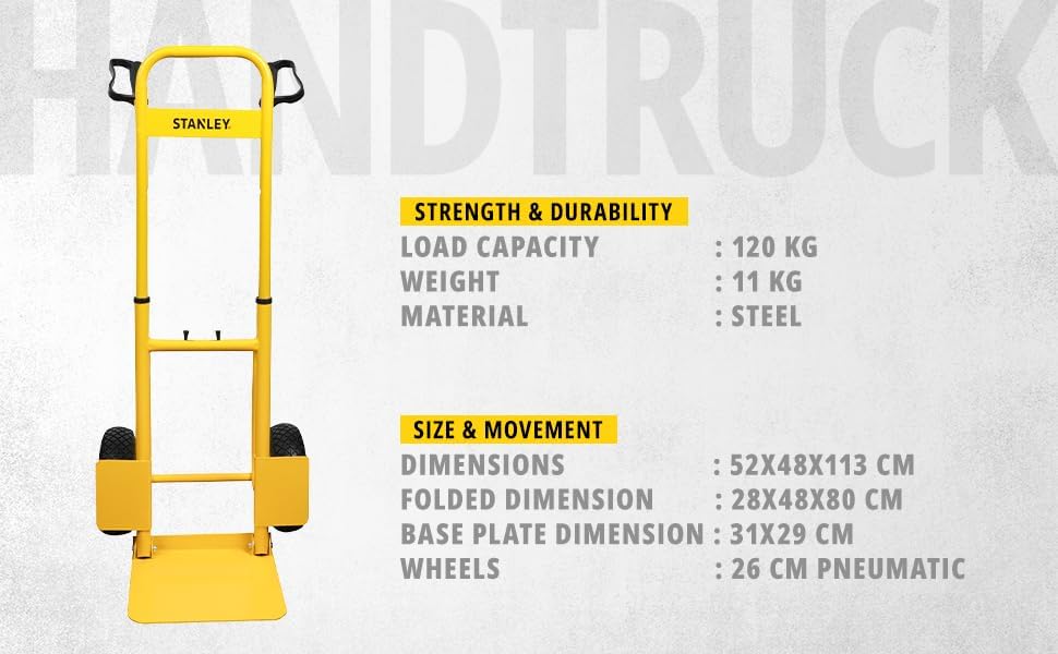 Heavy Duty Folding Hand Truck 120KG Steel Sack Barrow