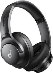 Wireless Hybrid Noise Cancelling Over Ear Headphones 40Hr Battery Black