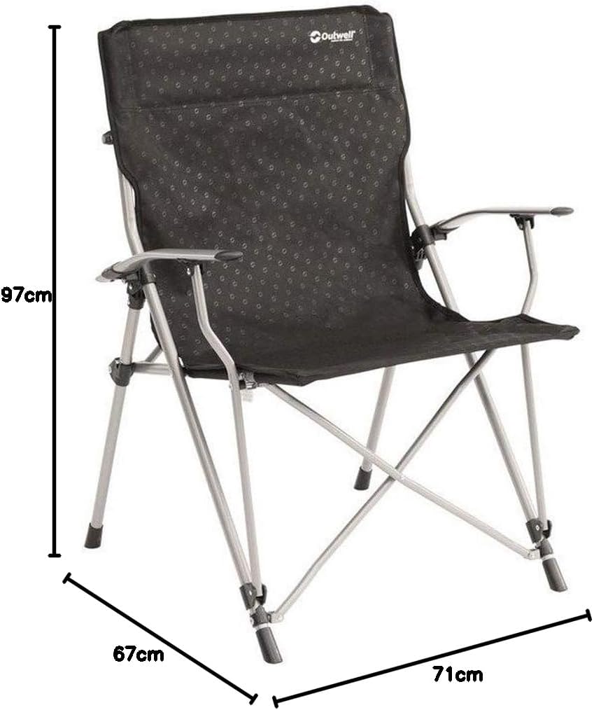 XL Folding Camping Chair Lightweight Black