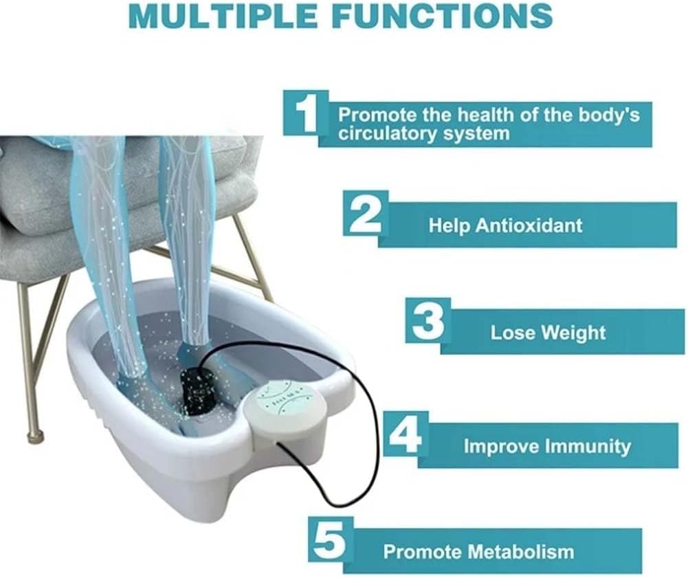 Ionic Foot Spa 2.0 Detox Bath Machine Rollers Sleep Relax