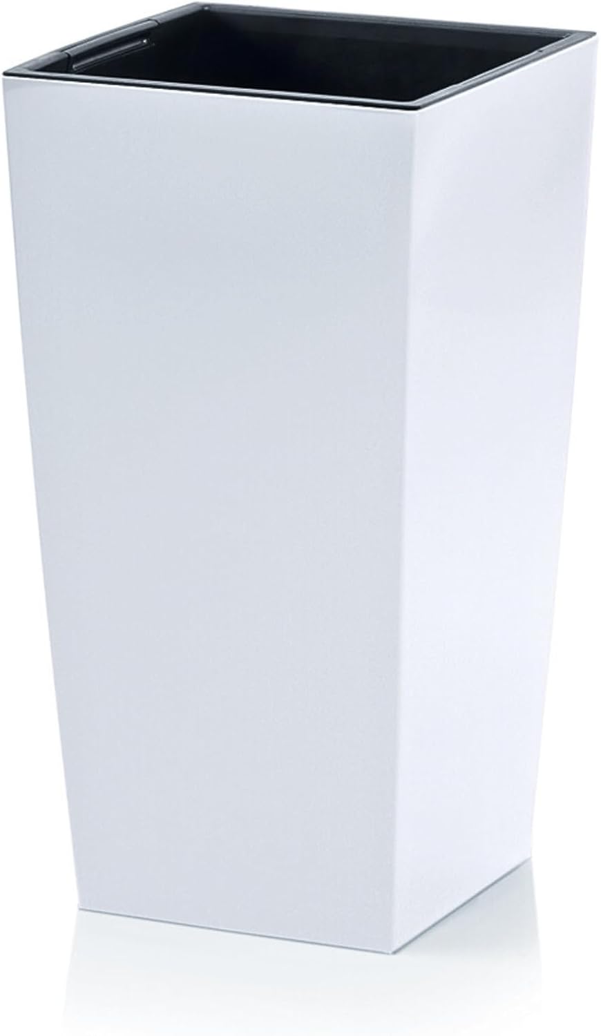 Tall White Planter 75cm Large Plant Pot Indoor Outdoor with Insert