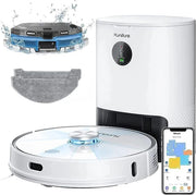 Robot Vacuum Mop Self Empty 4000Pa LiDAR Smart Mapping 250min WiFi