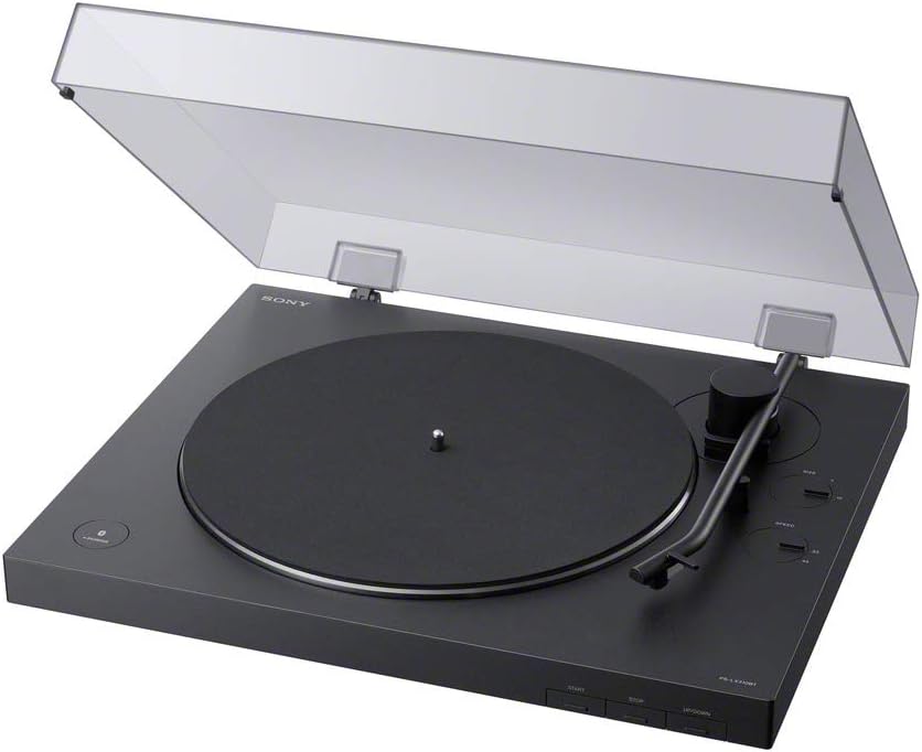 Bluetooth Vinyl Record Player Turntable 33/45RPM Built-in Preamp Black