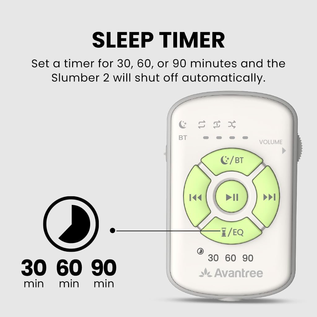 Bluetooth Pillow Speaker Sleep Audio White Noise Remote