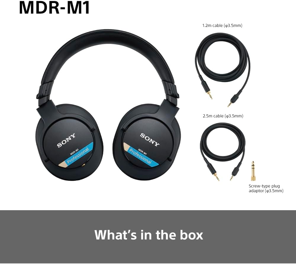 Closed Back Studio Monitoring Headphones Wired Hi Res 5Hz 80kHz