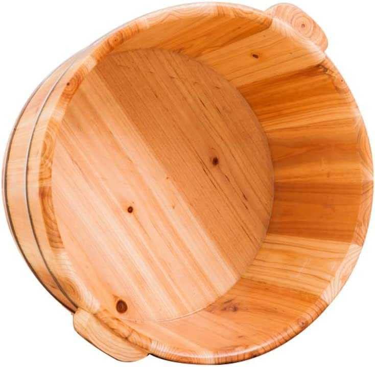Solid Wood Foot Soak Barrel Spa Tub Pedicure Bucket Leakproof