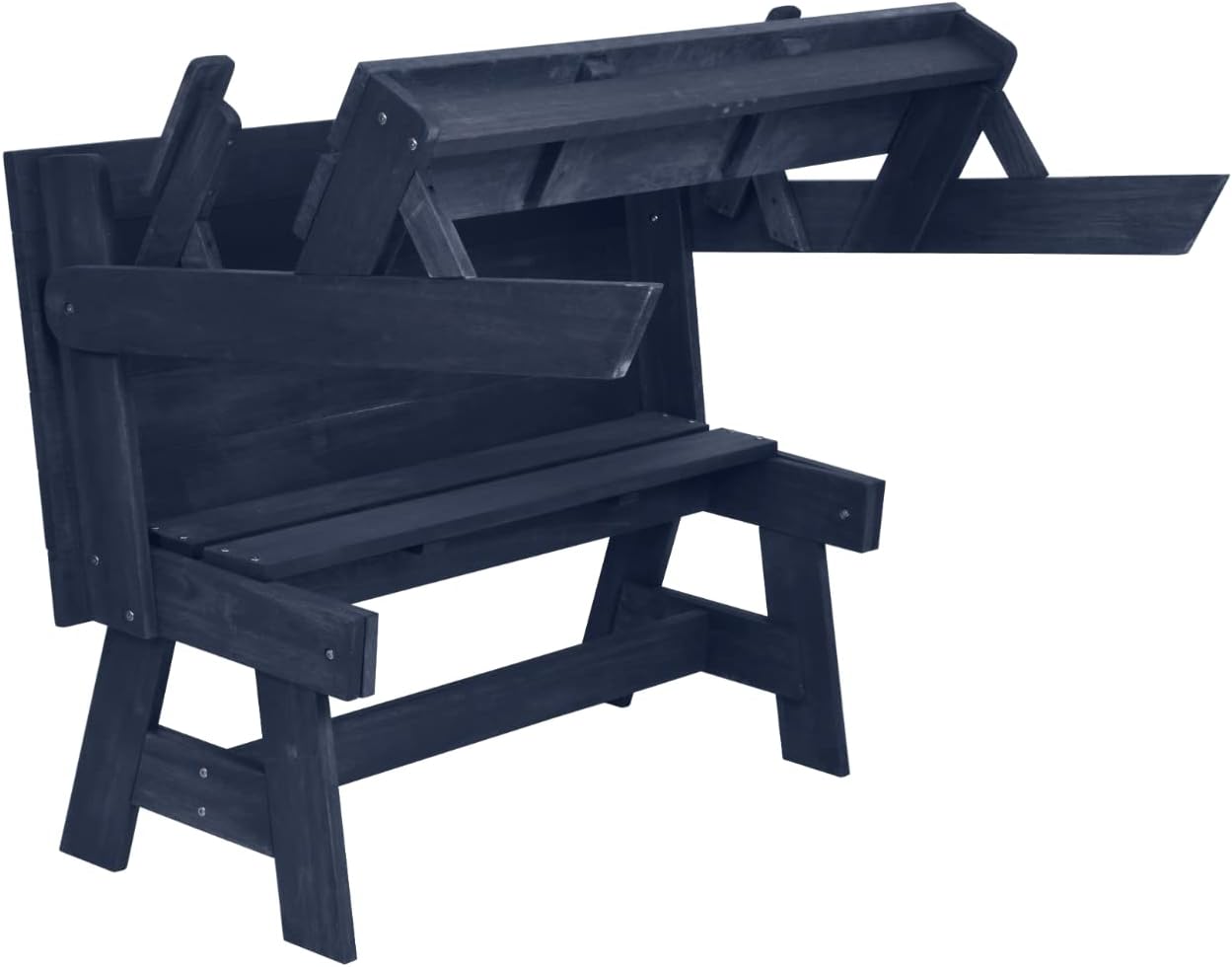 Convertible Picnic Table Bench 2 in 1 Wooden Garden Seat