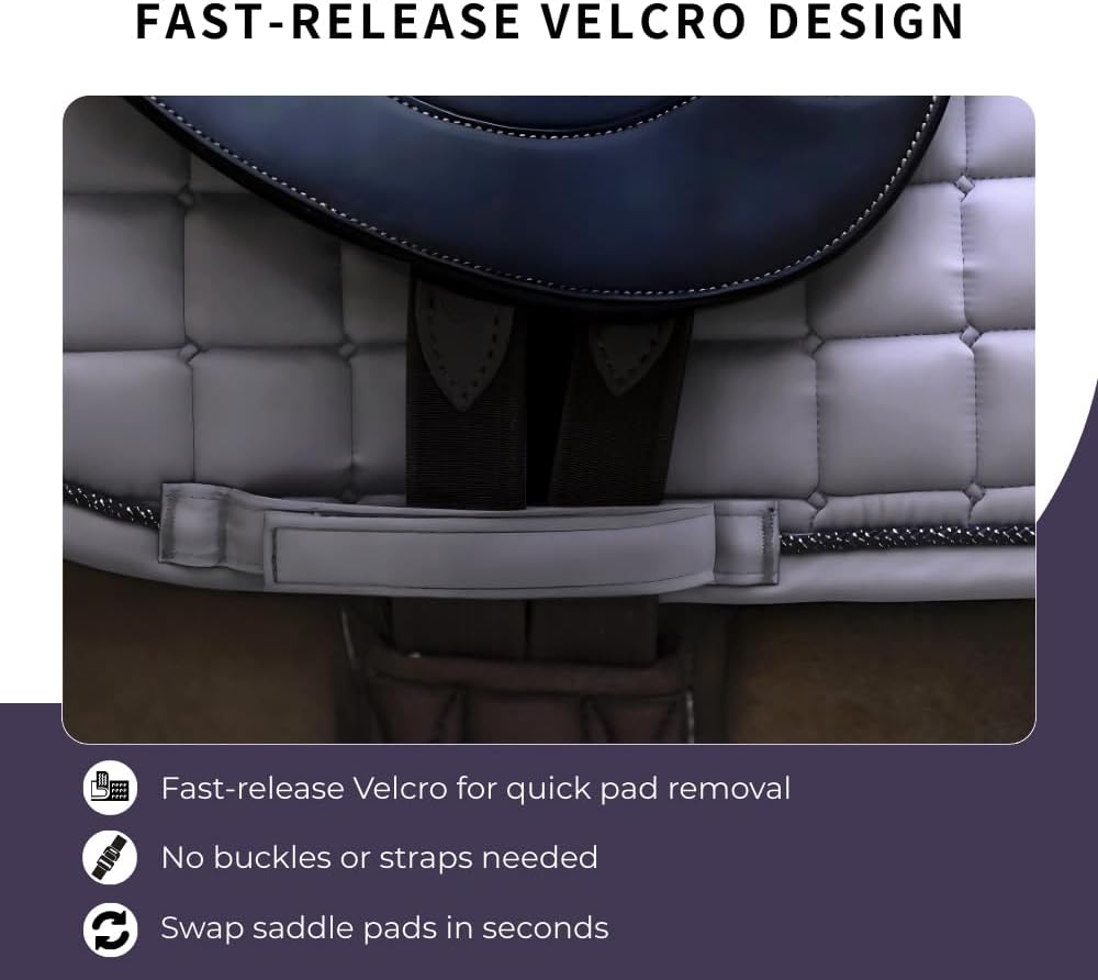 Classic Satin Jump Saddle Pad with Anatomic Shock Absorbing Fit