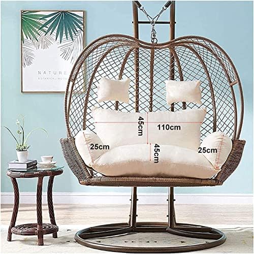 Double Egg Chair Cushion Waterproof 2 Seater Head Pillow