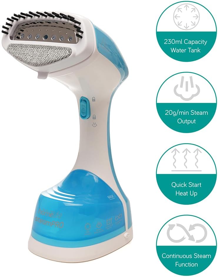 Handheld Garment Steamer 1400W Fast Heat Wrinkle Remover 230ml