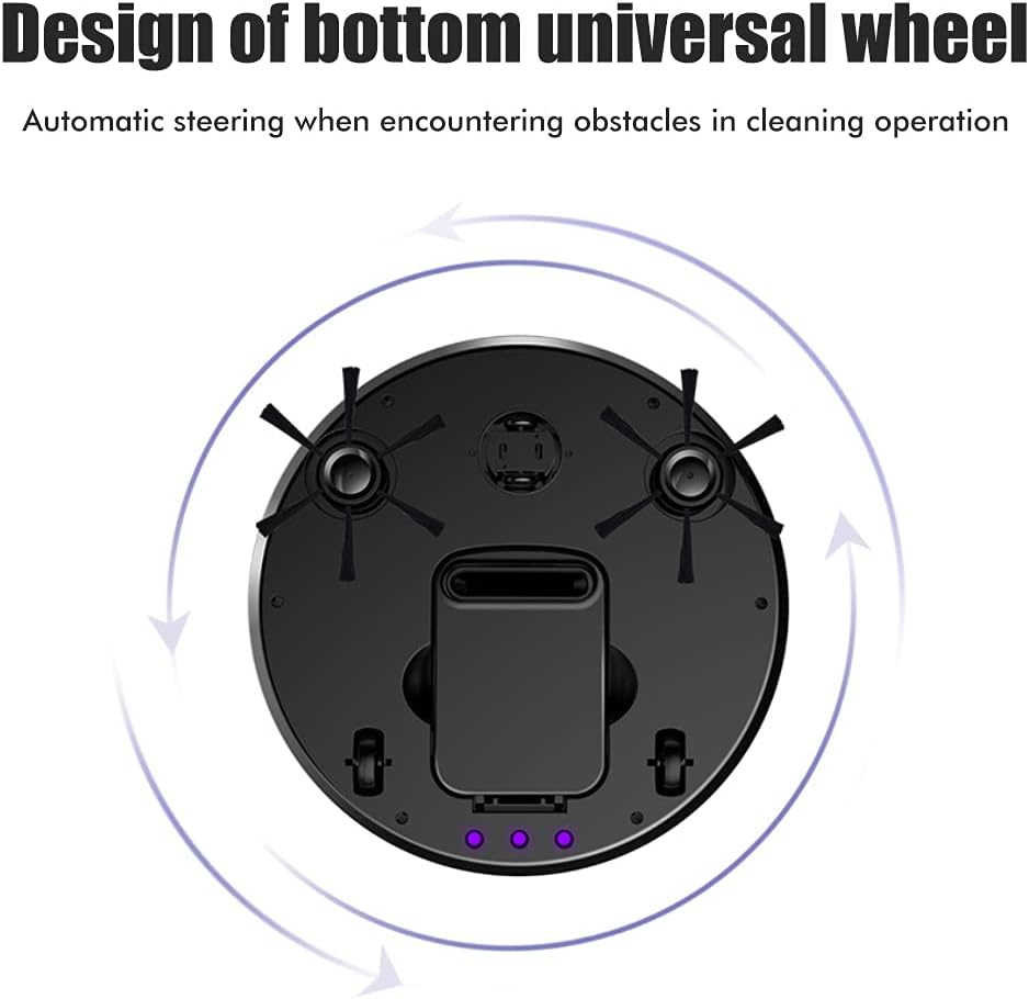 Robot Vacuum Mop 1500Pa Slim Quiet Auto Recharge Smart Cleaner