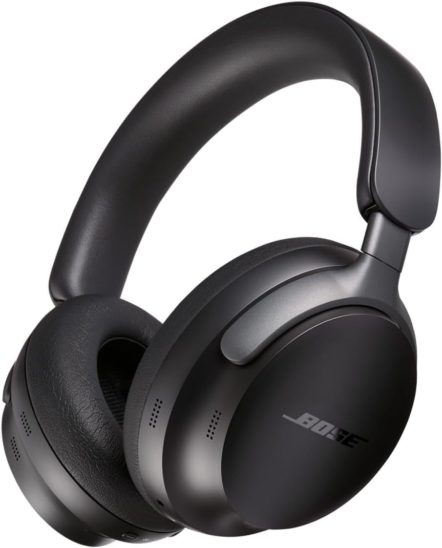 Wireless Noise Cancelling Over Ear Headphones Spatial Audio 24Hr Black