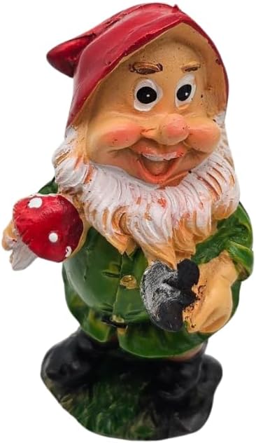 6Pcs Mini Garden Gnomes Resin 10cm Fairy Outdoor Decor Set