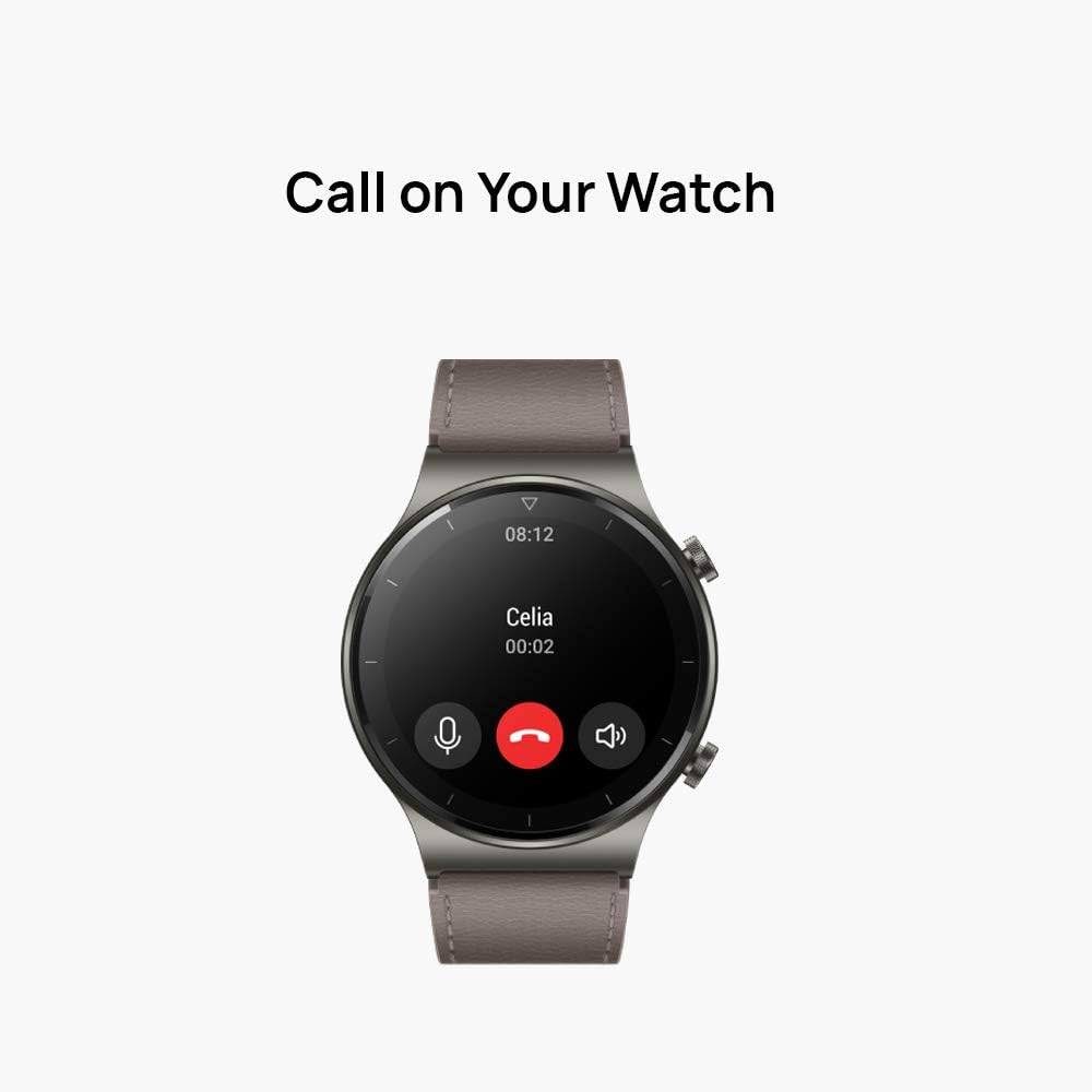 AMOLED Smart Watch 2 Week Battery GPS Calls Black