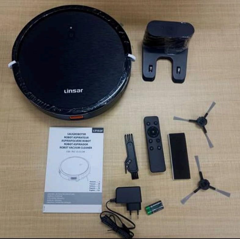 Robot Vacuum 3000Pa WiFi App Remote Auto Clean Quiet Slim