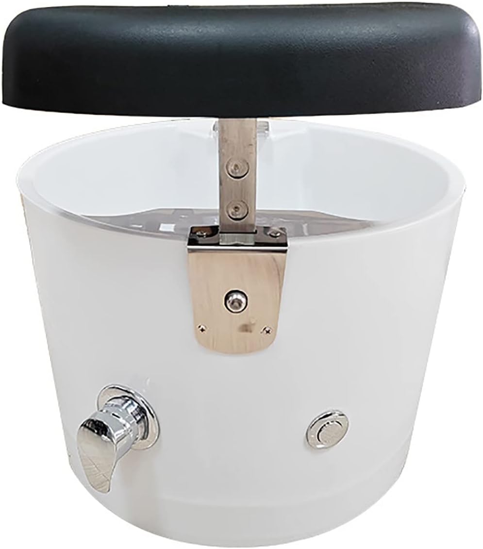 Acrylic Foot Spa Bath Heat Bubble Massage Pedicure Sink Basin