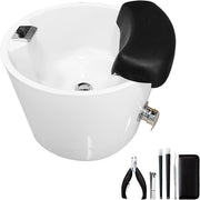 Electric Foot Spa Massager Pedicure Sink Heat Bubble LED Basin