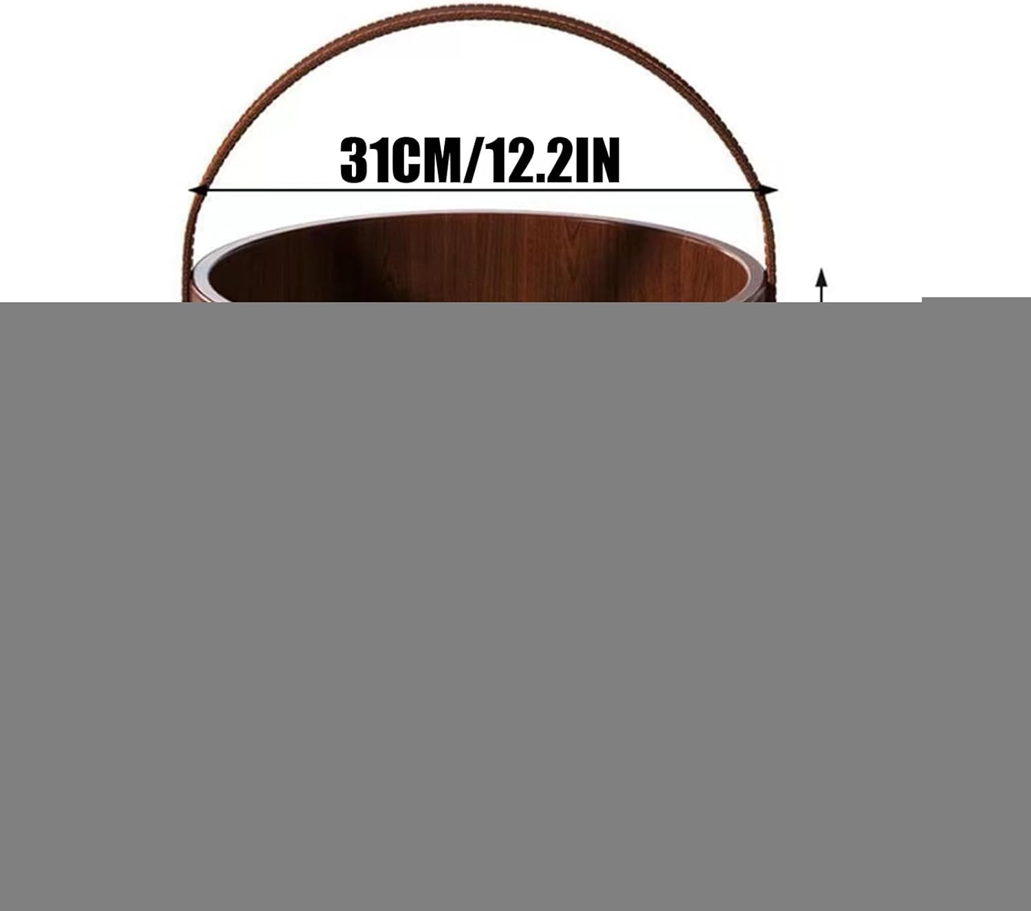 Wooden Foot Bath Spa Tub Natural Soak Bucket Stress Relief Basin