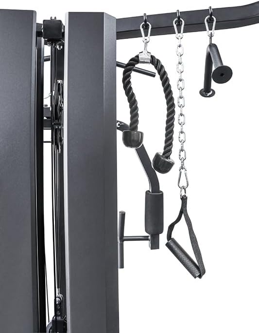 Home Multi Gym Smith Machine Cable Trainer 65kg Weight Stack Rack