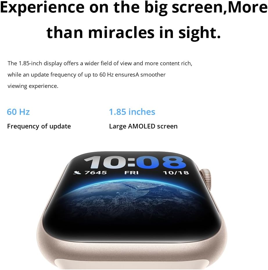 AMOLED Smart Watch GPS 15 Day Battery Fitness