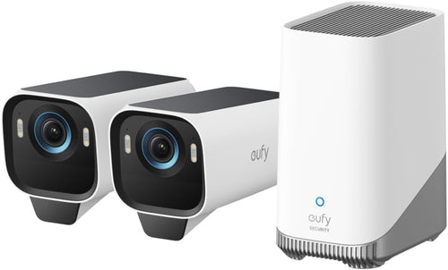 4K Solar Security Camera Outdoor 2 Cam Kit AI No Fee