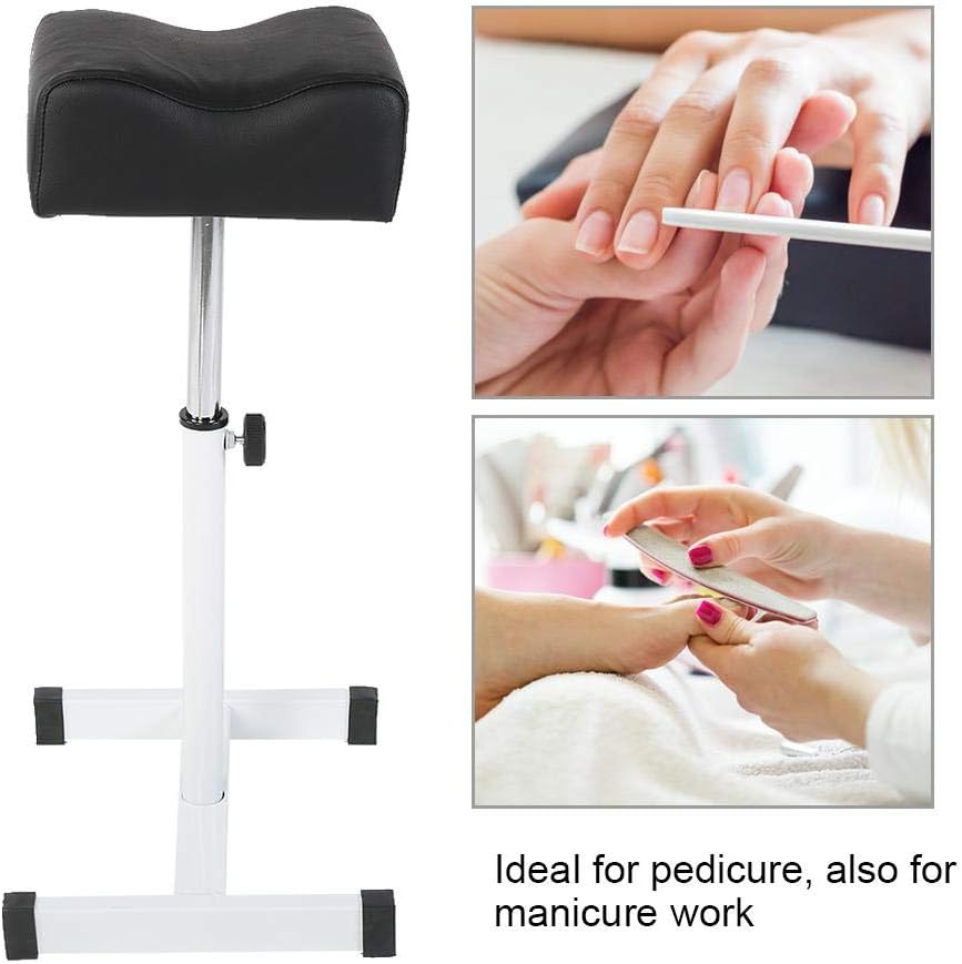 Adjustable Pedicure Foot Rest Stool Ergonomic Salon Spa Stand