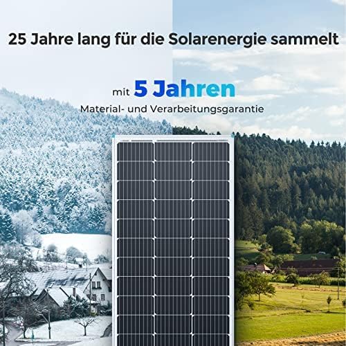 100W 12V Monocrystalline Solar Panel High Efficiency RV Boat
