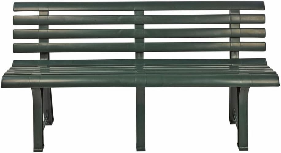 3 Seater Plastic Garden Bench Weatherproof Outdoor Patio Seat