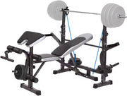 Adjustable Weight Bench Squat Rack Preacher Curl Leg Extension