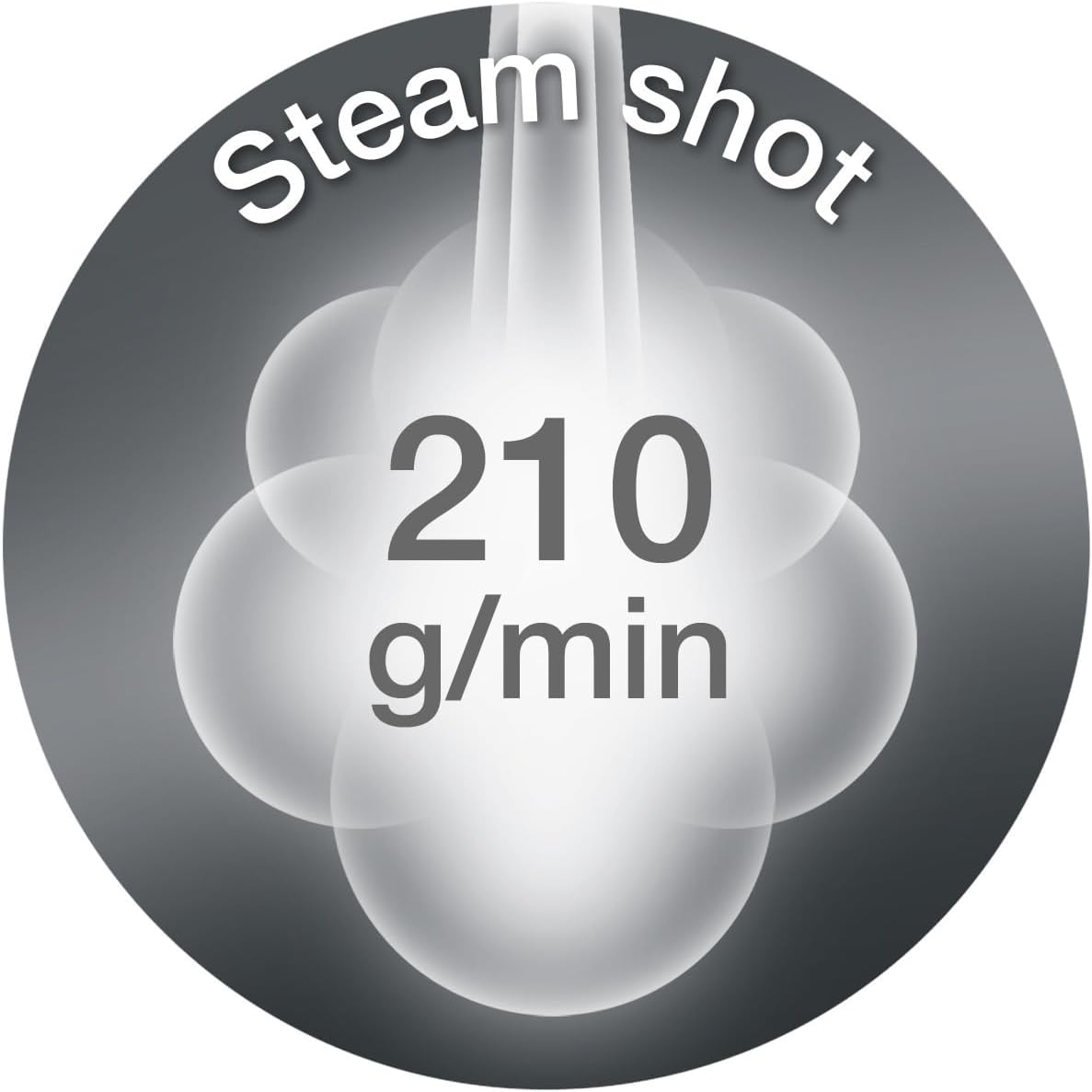 Steam Iron Powerful Ceramic Soleplate Fast Heat Anti Drip